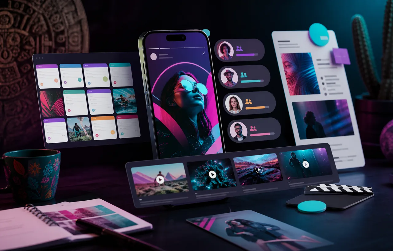 Campaña digital con contenido, audiencias y video