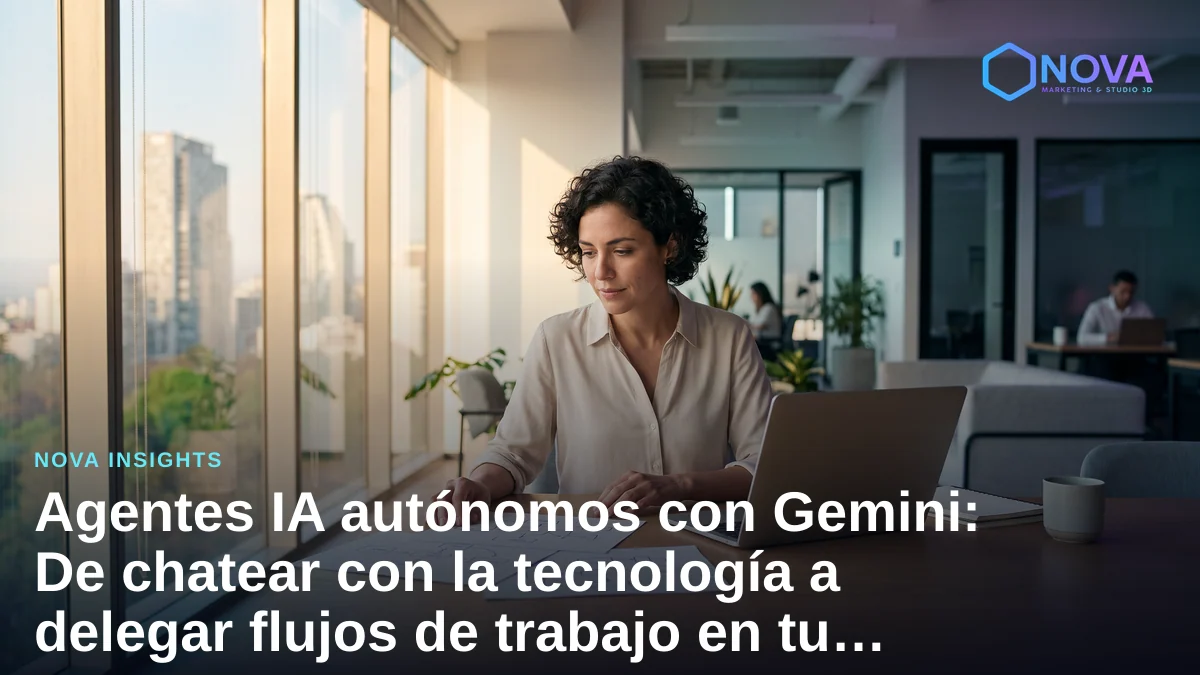 Entorno de trabajo empresarial moderno donde se planifica la automatización de procesos mediante inteligencia artificial.