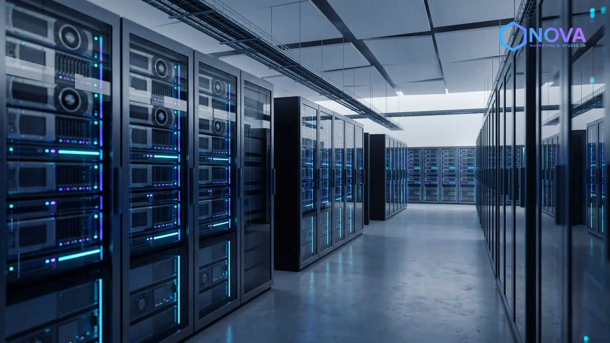 Servidores de alta densidad de cómputo GPU en un centro de datos empresarial