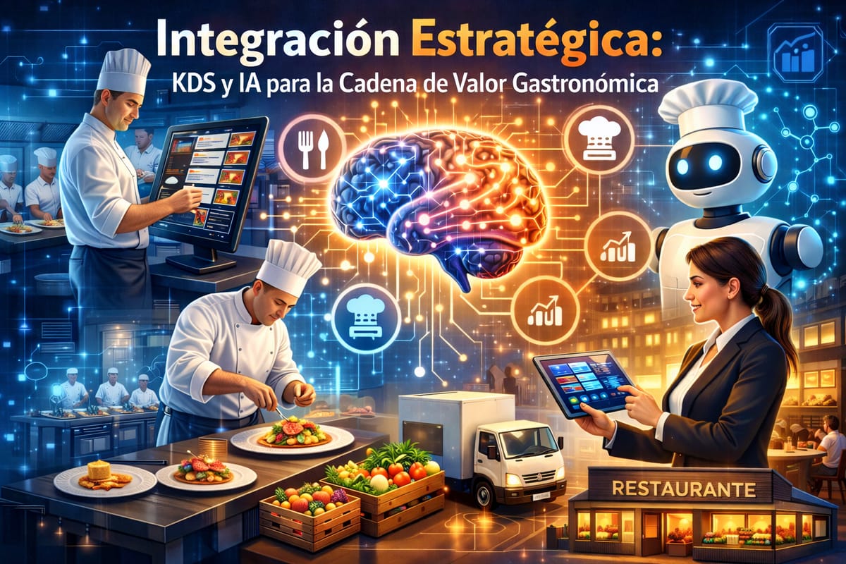 Integración Estratégica: KDS y IA para la Cadena de Valor Gastronómica