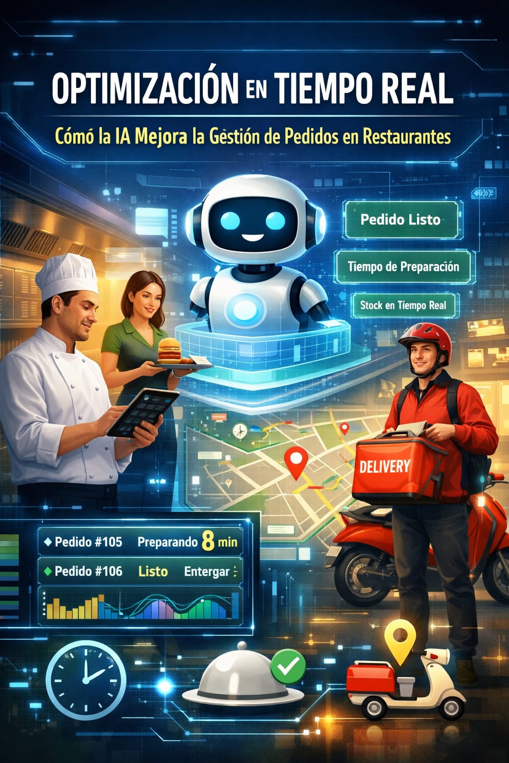 Optimización en Tiempo Real: Cómo la IA Mejora la Gestión de Pedidos en Restaurantes