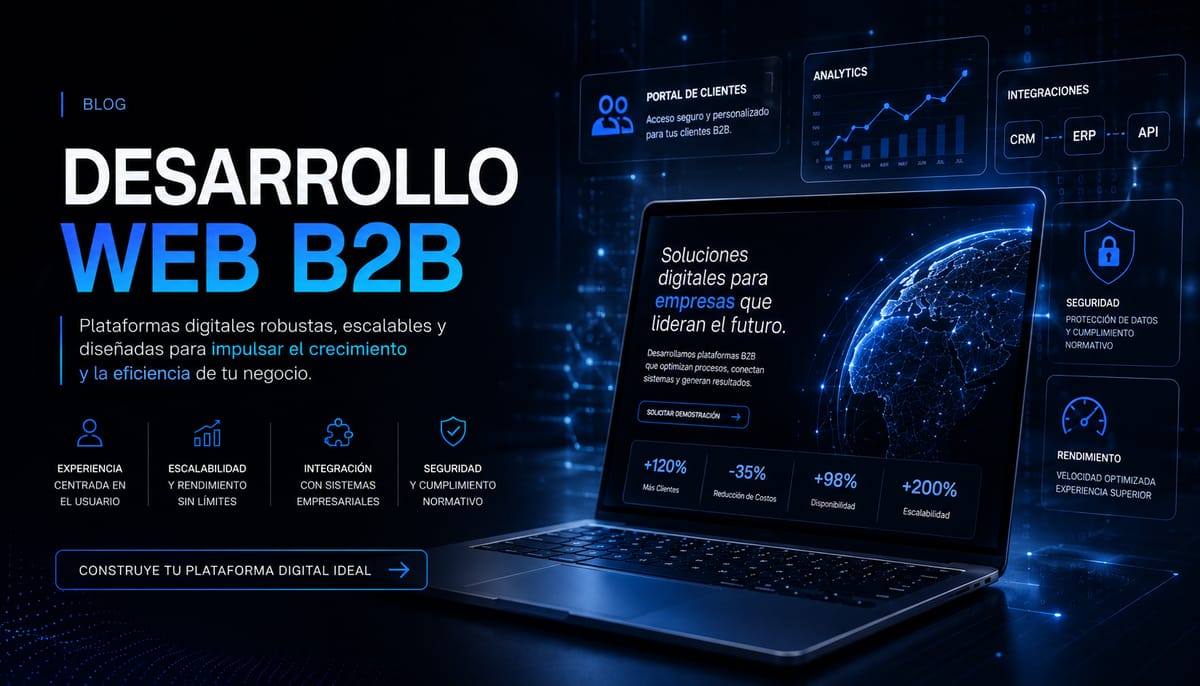 Desarrollo Web B2B: Plataformas Escalables para Impulsar el Crecimiento y la Eficiencia Operativa