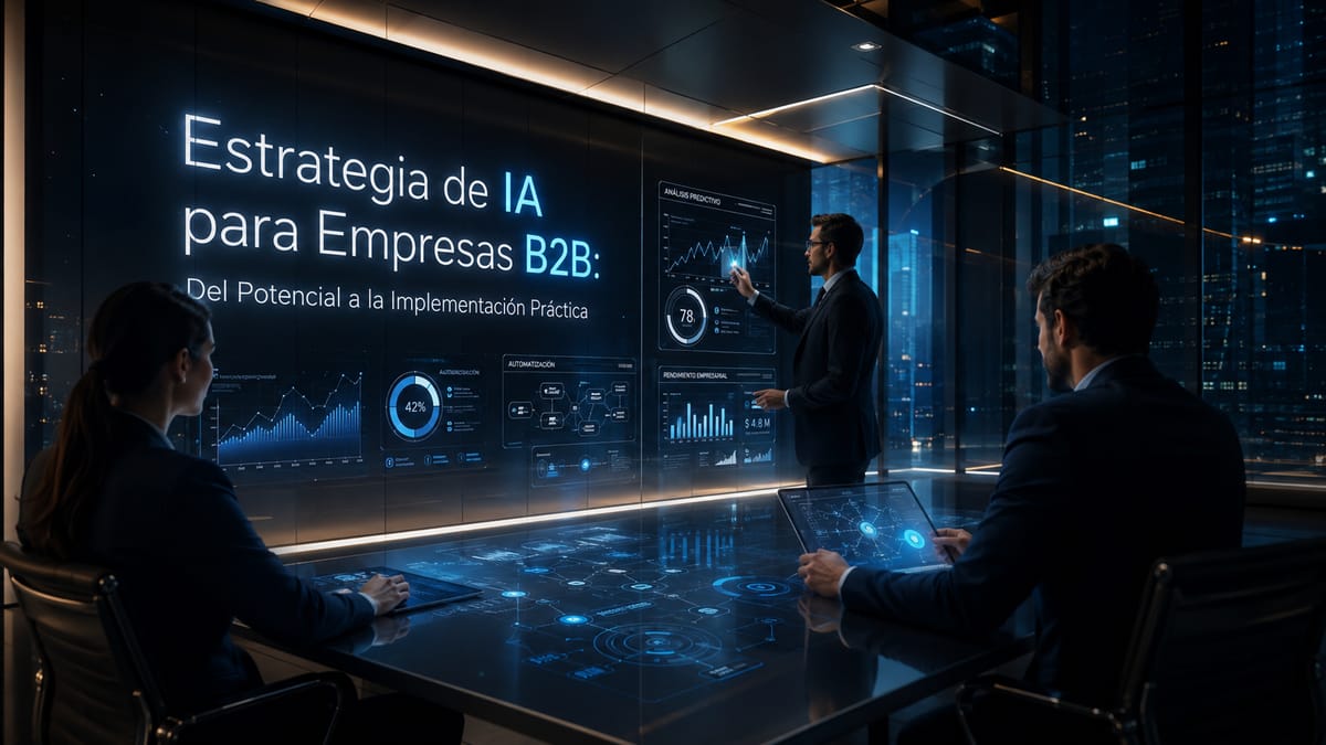 Estrategia de IA para Empresas B2B: Del Potencial a la Implementación Práctica