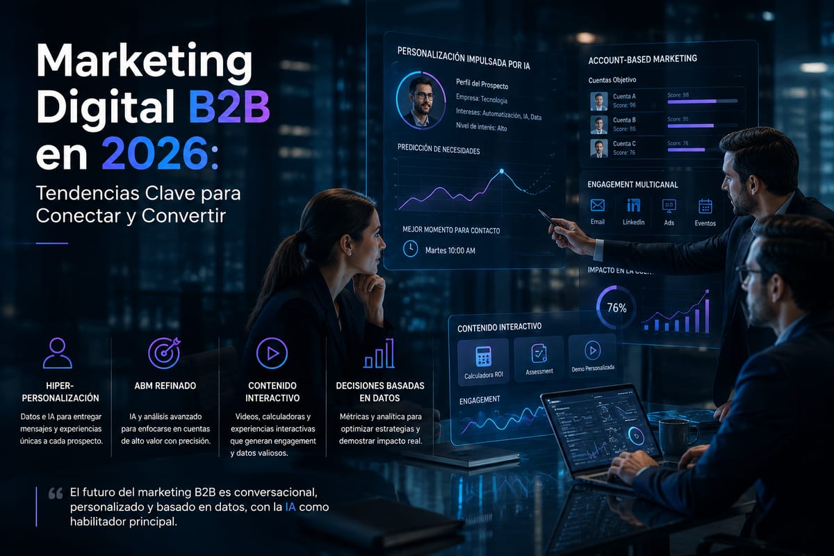 Marketing Digital B2B en 2026: Tendencias Clave para Conectar y Convertir