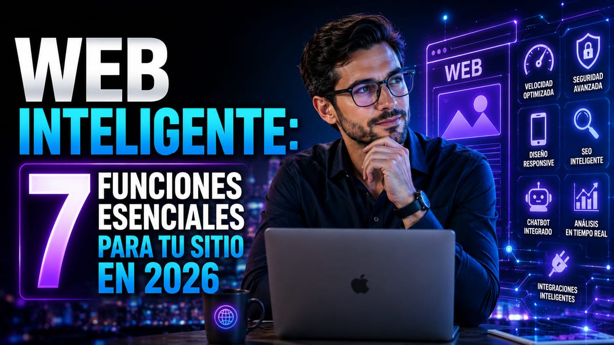 Web Inteligente: 7 Funciones Esenciales para tu Sitio en 2026