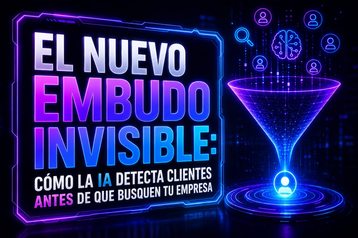 El Nuevo Embudo Invisible: Cómo la IA Detecta Clientes Antes de que Busquen tu Empresa