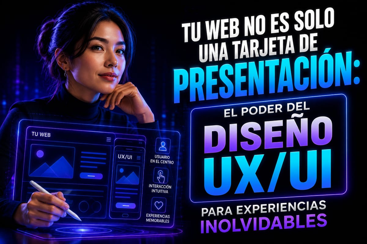 Tu Web no es Solo una Tarjeta de Presentación: El Poder del Diseño UX/UI para Experiencias Inolvidables
