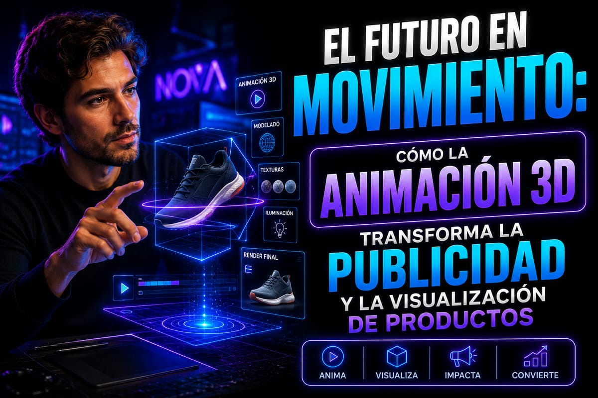 El Futuro en Movimiento: Cómo la Animación 3D Transforma la Publicidad y la Visualización de Productos
