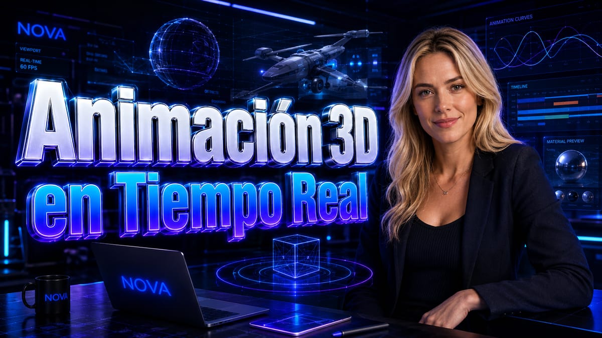 Animación 3D en Tiempo Real: IA, Avatares y Producción Visual Sin Tiempos Muertos