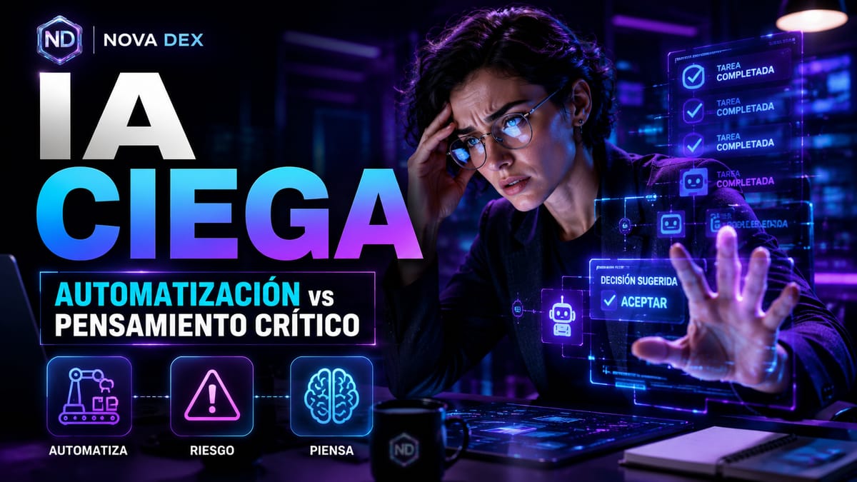 La Automatización Ciega: Cómo la IA Puede Ahogar Tu Pensamiento Crítico