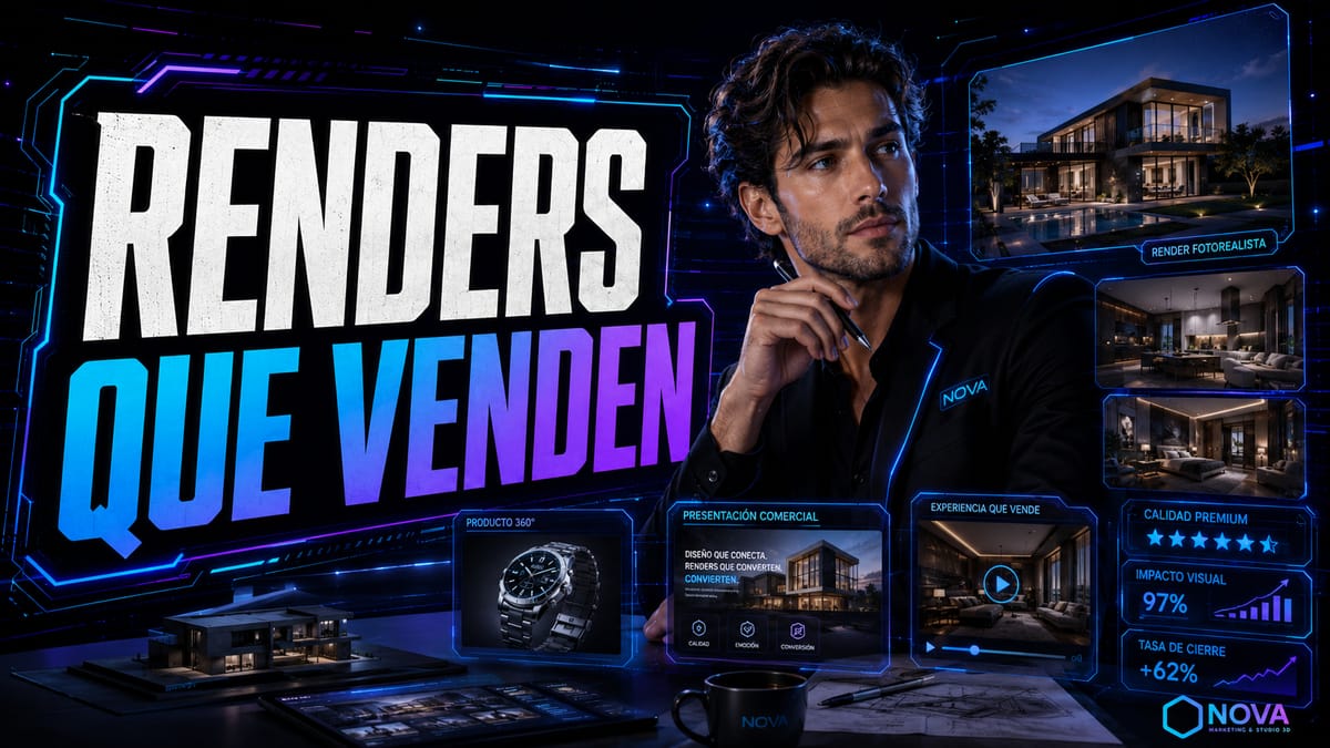 Visuales Sintéticos: Del Render Tradicional al Contenido que Vende