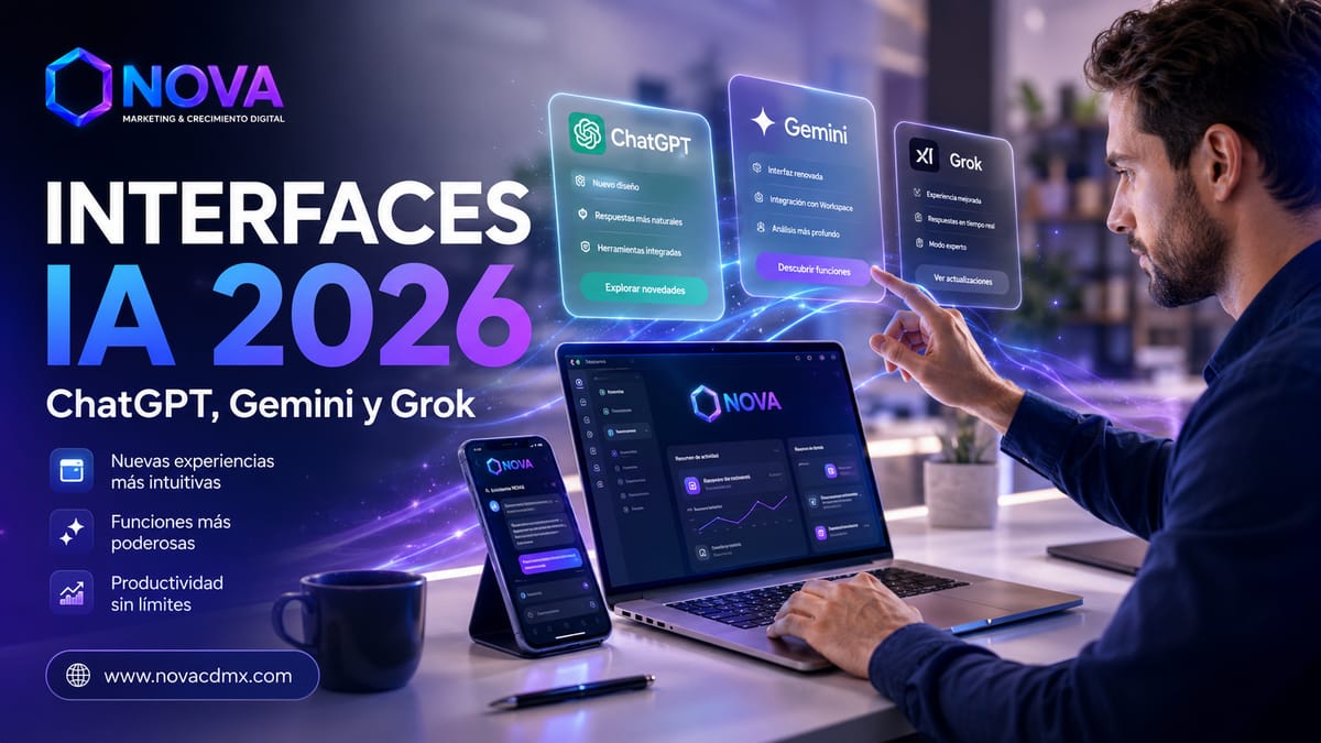 Evolución de la Interfaz y Funcionalidades en ChatGPT, Gemini y Grok: Junio 2026