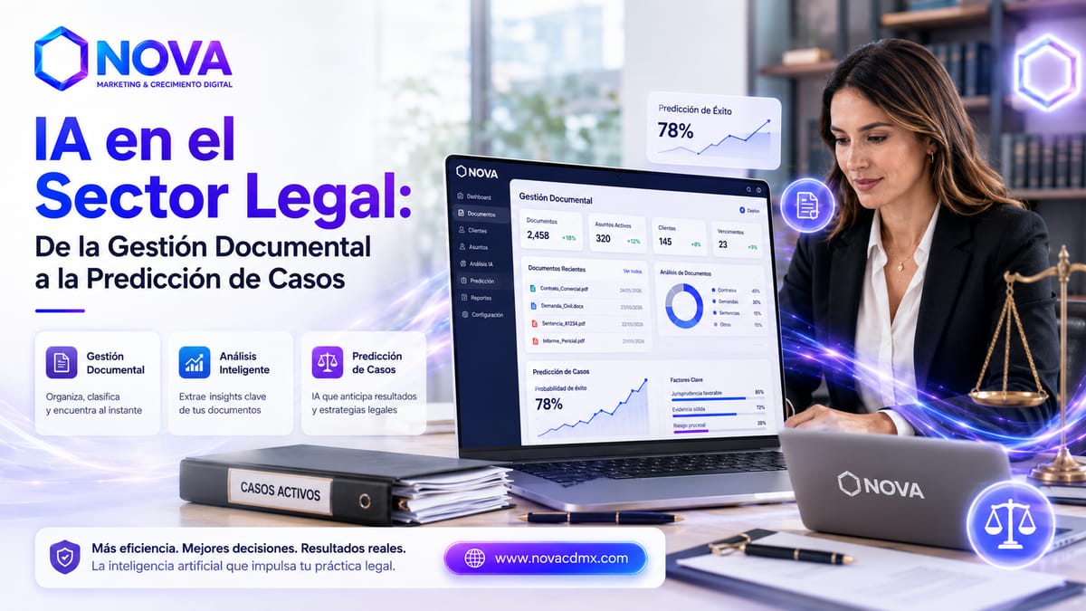 IA en el Sector Legal: De la Gestión Documental a la Predicción de Resultados